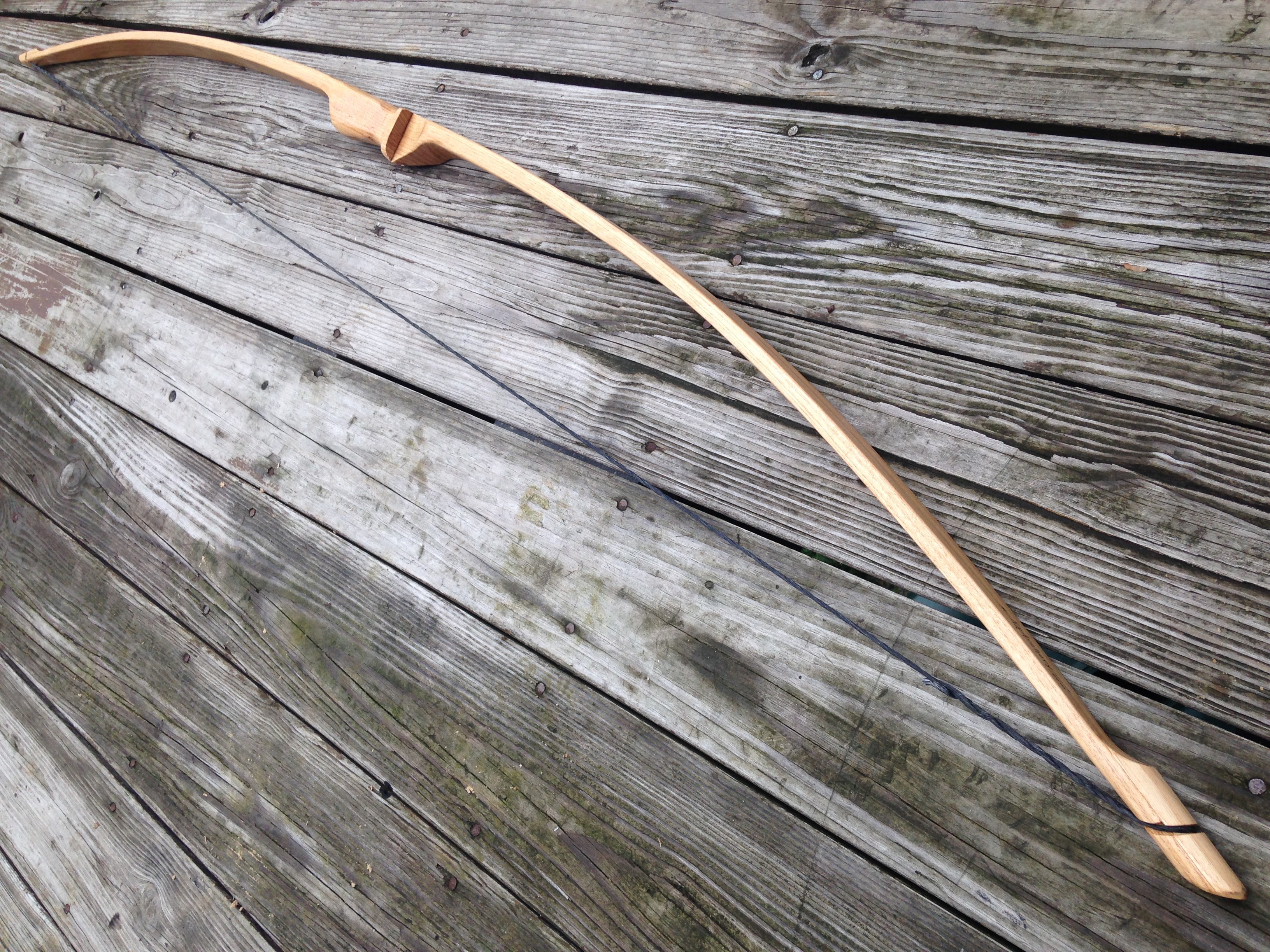 Handcrafted Traditional Youth Training Bow made of Hickory right handed Heavy 