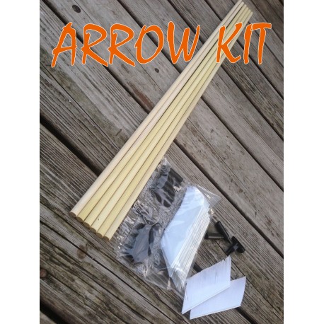 Arrow Building Kit! Poplar Shafts & Turkey Feathers! YOU CHOOSE COLOR!