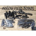 12 (1 Dozen) Glue-On Arrow Field Points 11/32" - 125 Grain