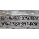 64" You-Finish Hunting Longbow
