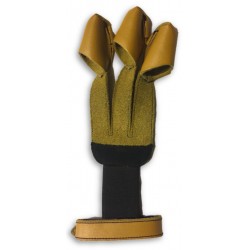 Yellow Leather Shooting Glove